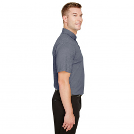 Devon & Jones DG22 CrownLux Performance Address Melange Polo - Navy Heather