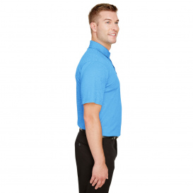 Devon & Jones DG22 CrownLux Performance Address Melange Polo - Ocean Blue Heather