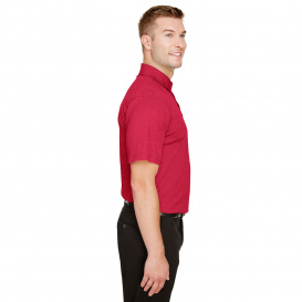 Devon & Jones DG22 CrownLux Performance Address Melange Polo - Red Heather