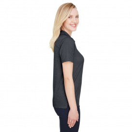 Devon & Jones DG22W CrownLux Performance Ladies Address Melange Polo - Black Heather