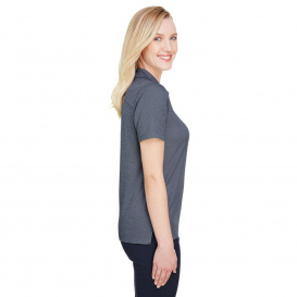 Devon & Jones DG22W CrownLux Performance Ladies Address Melange Polo - Navy Heather