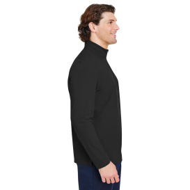 Devon & Jones DG410 CrownLux Windsor Welded Quarter-Zip - Black