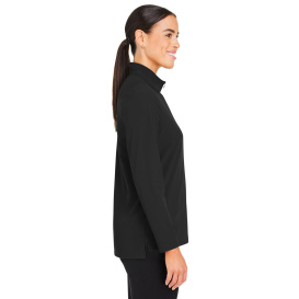 Devon & Jones DG410W Ladies CrownLux Performance Windsor Welded Quarter-Zip - Black