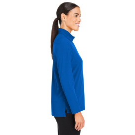 Devon & Jones DG410W Ladies CrownLux Performance Windsor Welded Quarter-Zip - French Blue