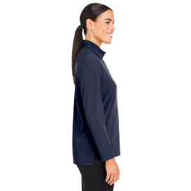 Devon & Jones DG410W Ladies CrownLux Performance Windsor Welded Quarter-Zip - Navy