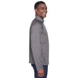 Devon & Jones DG440 Men\'s Stretch Tech-Shell Compass 1/4-Zip - Dark Grey Heather