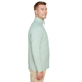 Devon & Jones DG480 CrownLux Performance Clubhouse Micro-Stripe Quarter-Zip - Kelly Green