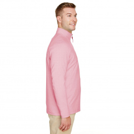 Devon & Jones DG480 CrownLux Performance Clubhouse Micro-Stripe Quarter-Zip - Red
