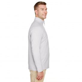 Devon & Jones DG480 CrownLux Performance Clubhouse Micro-Stripe Quarter-Zip - Silver