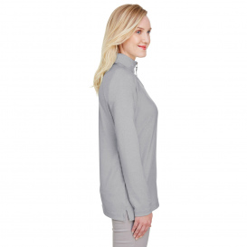 Devon & Jones DG480W CrownLux Performance Ladies Clubhouse Micro-Stripe Quarter-Zip - Black