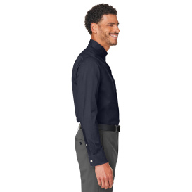 Devon & Jones DG505 CrownLux Performance Spencer Poplin Shirt - Navy Melange