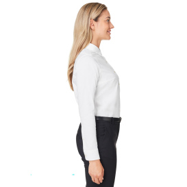 Devon & Jones DG505W Ladies CrownLux Performance Spencer Poplin Shirt - White