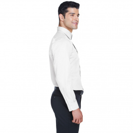 Devon & Jones DG530T Tall Crown Woven Collection Solid Stretch Twill - White