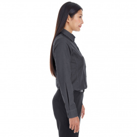Devon & Jones DG532W Ladies Crown Woven Collection Royal Dobby Shirt - Black