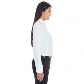 Devon & Jones DG532W Ladies Crown Woven Collection Royal Dobby Shirt - White