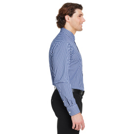 Devon & Jones DG536 CrownLux Performance Gingham Shirt - Navy/White