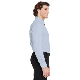 Devon & Jones DG537 CrownLux Performance Microstripe Shirt - Navy/White