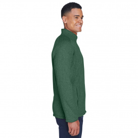 Devon & Jones DG793 Men\'s Bristol Full Zip Sweater Fleece Jacket - Forest Heather