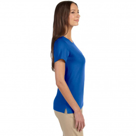 Devon & Jones DP182W Ladies Perfect Fit Shell T-Shirt - French Blue