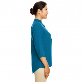Devon & Jones DP611W Ladies Perfect fit 3/4 Sleeve Crepe Tunic - Dark Teal