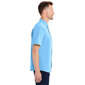 HUK H150154 Kona Solid Short Sleeve Shirt - Marolina Blue