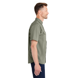 HUK H150183 Creekbed Short Sleeve Shirt - Moss