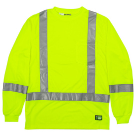 Berne HVK013 Type R Class 3 Performance Long Sleeve Pocket Safety Shirt