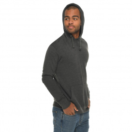 Lane Seven LS13001 Unisex French Terry Pullover Hooded Sweatshirt - Heather Charcoal