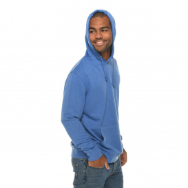 Lane Seven LS13001 Unisex French Terry Pullover Hooded Sweatshirt - Heather Royal
