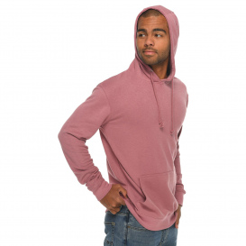 Lane Seven LS13001 Unisex French Terry Pullover Hooded Sweatshirt - Mauve