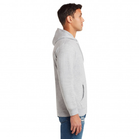 Lane Seven LS14003 Unisex Premium Full-Zip Hooded Sweatshirt - Heather Grey