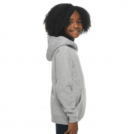 Lane Seven LS1401Y Youth Premium Pullover Hooded Sweatshirt - Heather Grey