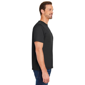 Harriton M118 Unisex Charge Snag and Soil Protect Long-Sleeve T-Shirt - Black