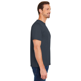 Harriton M118 Unisex Charge Snag and Soil Protect Long-Sleeve T-Shirt - Dark Charcoal
