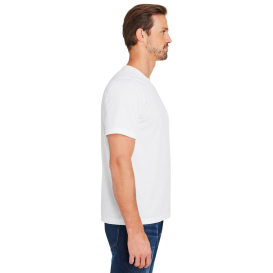 Harriton M118 Unisex Charge Snag and Soil Protect Long-Sleeve T-Shirt - White