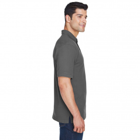 Harriton M200 Mens 6 oz. Ringspun Cotton Pique Short-Sleeve Polo - Charcoal