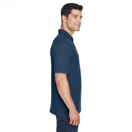 Harriton M200T Men\'s Tall 6 oz. Ringspun Cotton Pique Short-Sleeve Polo - Navy