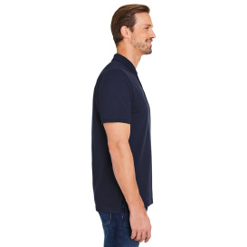 Harriton M205 Valiant Cotton Snag Protect Pocket Polo - Dark Navy