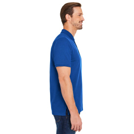 Harriton M205 Valiant Cotton Snag Protect Pocket Polo - True Royal
