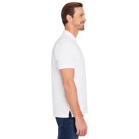 Harriton M205 Valiant Cotton Snag Protect Pocket Polo - White