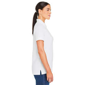Harriton M205W Ladies Valiant Cotton Snag Protect Polo - White