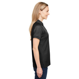 Harriton M208W Ladies Charge Snag and Soil Protect Polo - Black