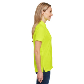 Harriton M208W Ladies Charge Snag and Soil Protect Polo - Safety Yellow