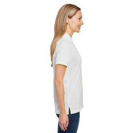 Harriton M208W Ladies Charge Snag and Soil Protect Polo - White