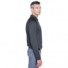Harriton M211L Mens Advantage Snag Protection Plus Long-Sleeve Tactical Polo - Dark Charcoal