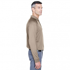 Harriton M211L Mens Advantage Snag Protection Plus Long-Sleeve Tactical Polo - Dark Khaki