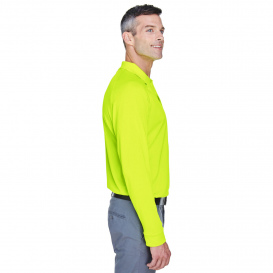 Harriton M211L Mens Advantage Snag Protection Plus Long-Sleeve Tactical Polo - Safety Yellow