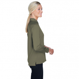Harriton M211LW Ladies Advantage Snag Protection Plus Long Sleeve Tactical Polo - Tactical Green
