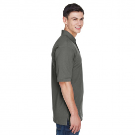 Harriton M265 Men\'s 5.6oz. Easy Blend Polo - Charcoal