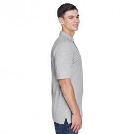 Harriton M265 Men's 5.6oz. Easy Blend Polo - Grey Heather
